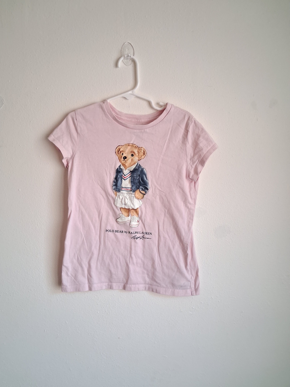 Polo by Ralph Lauren Pink Tee with Polo Bear Graphic